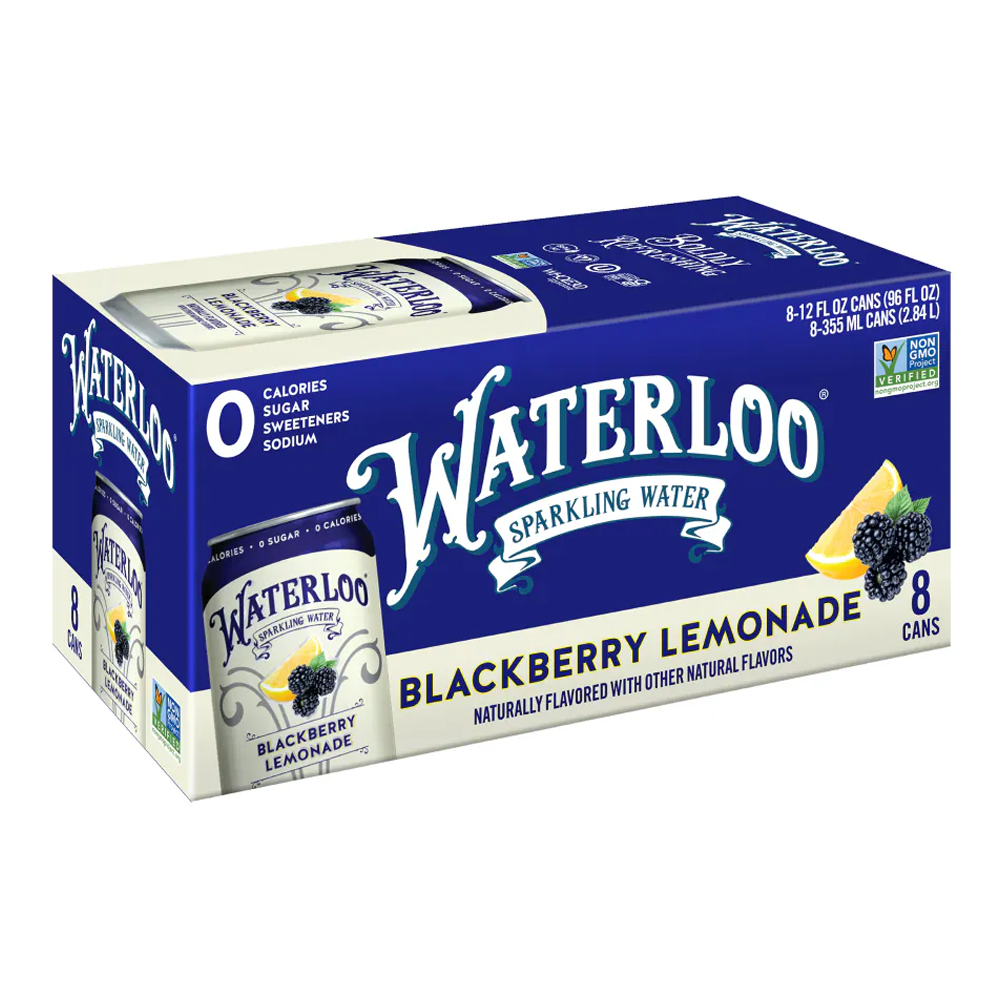 Газированный ежевичный лимонад, 8 шт. – Банка – 12 унций (355 мл)